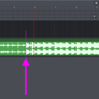 タイムラインと音源の拍のズレがあるパターン