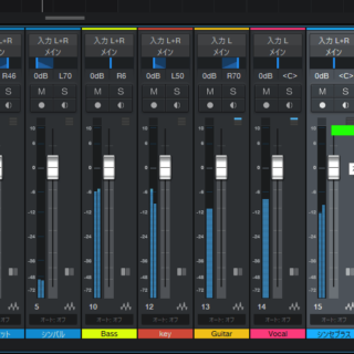studio one のコンソール